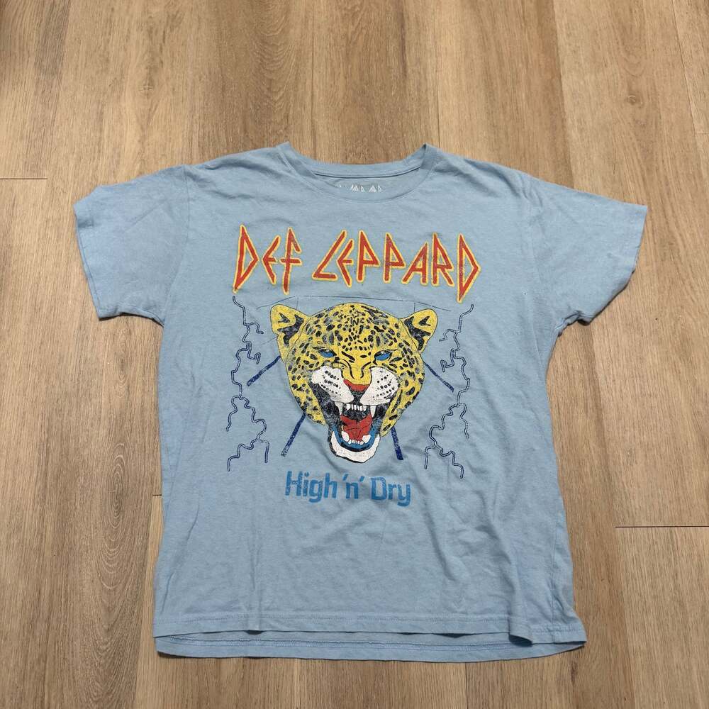 Def Leppard Pyromania 1983 US Tour Graphic T-Shirt